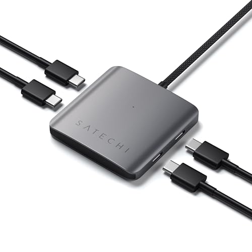 SATECHI USB-C-Hub mit 4 Anschlüssen, 100W Type C PD und 10 Gbit/s USB 3.2 Datenports, 4-in-1 Adapter für MacBook, iPad, iPhone 16/15, Surface, Chromebook & mehr. Keine Videoausgabe. SATECHI USB-C-Hub mit 4 Anschlüssen, 100W Type C PD und 10 Gbit/s USB 3.2 Datenports, 4-in-1 Adapter für MacBook, iPad, iPhone 16/15, Surface, Chromebook & mehr. Keine Videoausgabe. von SATECHI