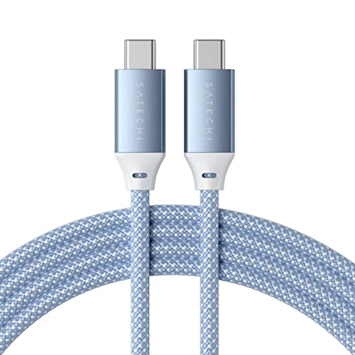 SATECHI USB-C auf USB-C 100 W Ladekabel (Blue) von SATECHI