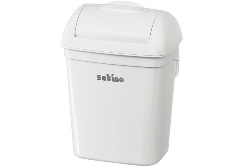 SATINO Papierkorb Abfalleimer Hygiene 332560 8l weiß. von SATINO