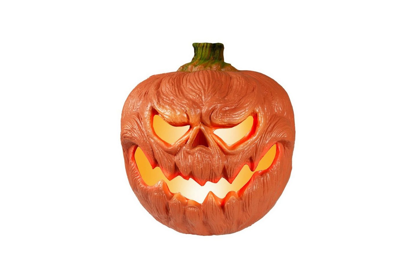 SATISFIRE Dekofigur Halloween Deko Kürbis beleuchtet D: 18cm flackernde LED mit Batterien von SATISFIRE