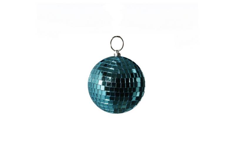 SATISFIRE Discolicht Spiegelkugel 10cm blau Discokugel Mirrorball Party Disko Deko von SATISFIRE