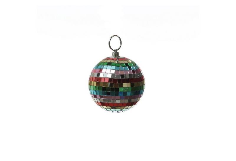 SATISFIRE Discolicht Spiegelkugel 10cm bunt Discokugel Mirrorball Party Disko Deko von SATISFIRE