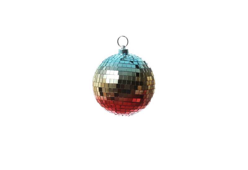 SATISFIRE Discolicht Spiegelkugel 15cm Regenbogen Discokugel Mirrorball Party Disko Deko von SATISFIRE