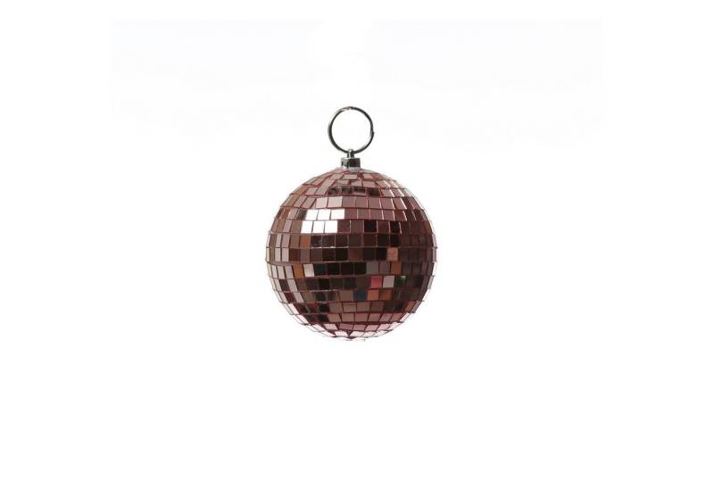 SATISFIRE Discolicht Spiegelkugel 15cm kupfer Discokugel Mirrorball Party Disko Deko von SATISFIRE