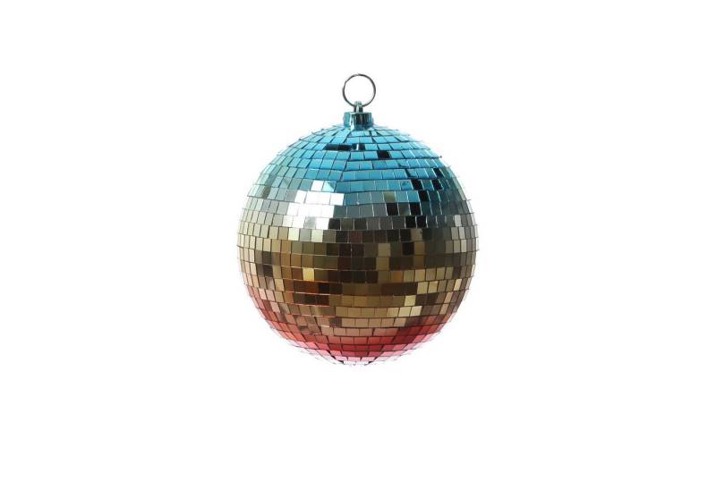SATISFIRE Discolicht Spiegelkugel 20cm Regenbogen Discokugel Mirrorball Party Disko Deko von SATISFIRE