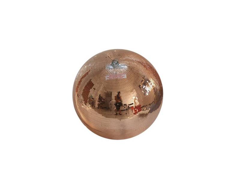 SATISFIRE Discolicht Spiegelkugel 20cm kupfer Discokugel Mirrorball Party Disko Deko von SATISFIRE