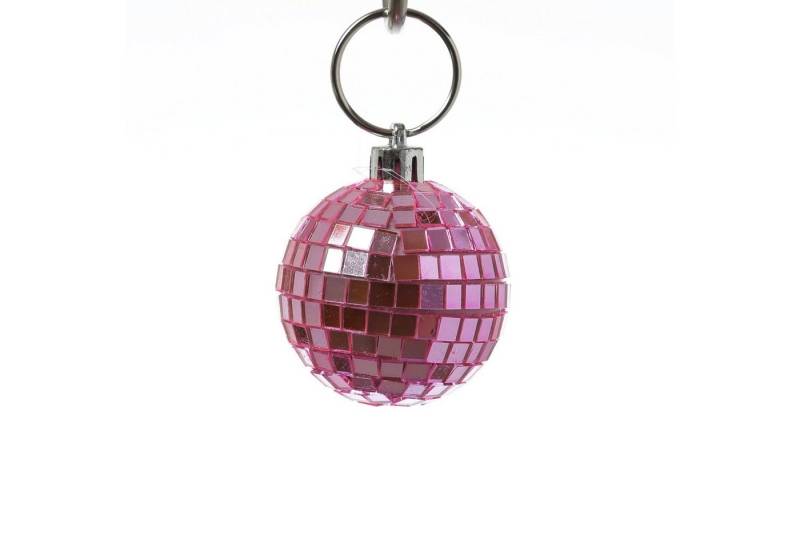 SATISFIRE Discolicht Spiegelkugel 5cm Mini Discokugel coole Party Disko Deko rosa von SATISFIRE