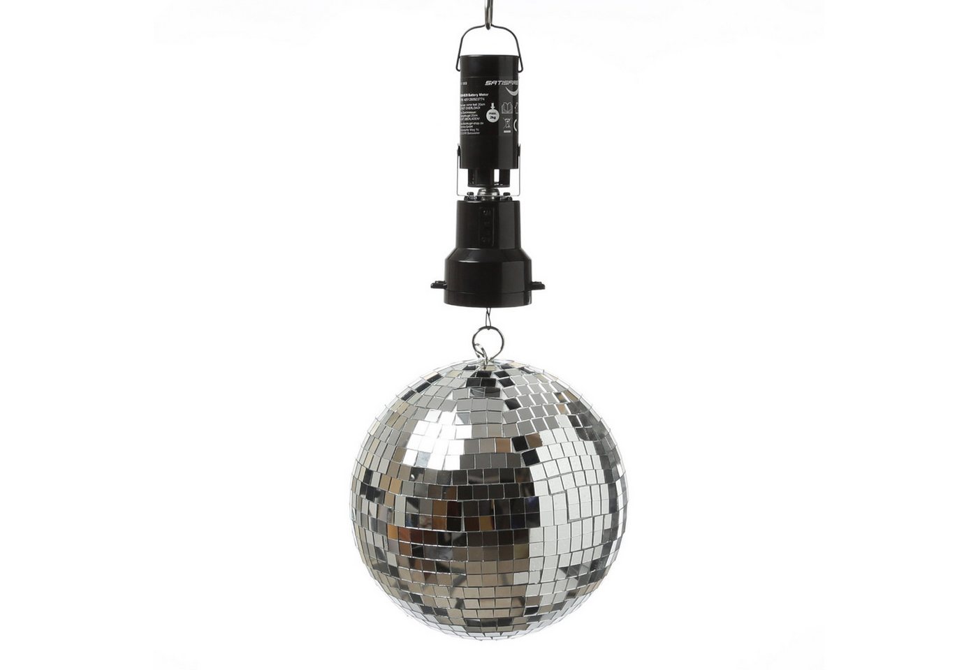 SATISFIRE Discolicht Spiegelkugel Set 20cm Discokugel mit Batteriemotor Partyeffekt Disko SATISFIRE Discolicht Spiegelkugel Set 20cm Discokugel mit Batteriemotor Partyeffekt Disko von SATISFIRE