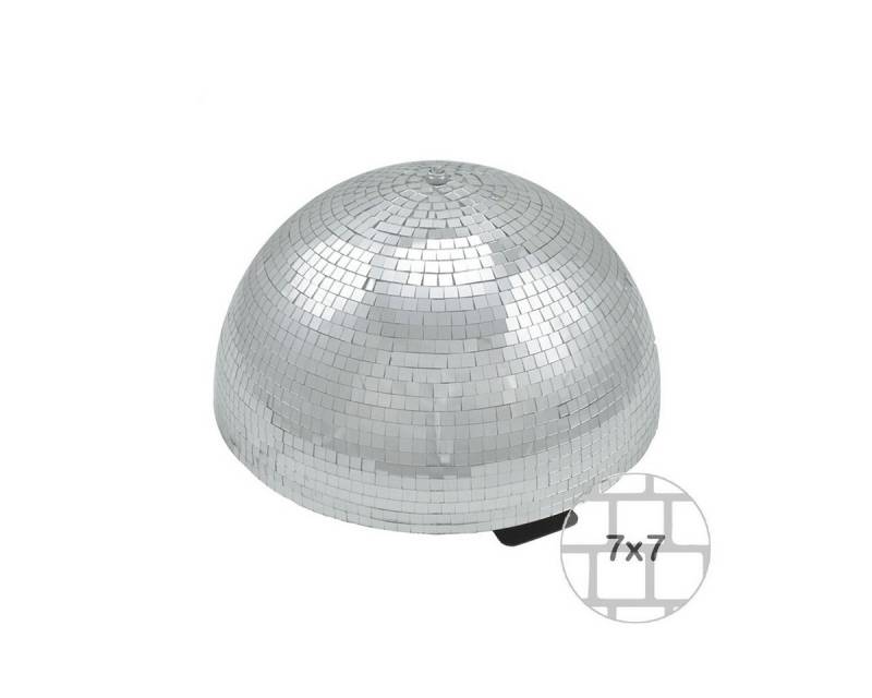 SATISFIRE Discolicht Spiegelkugel halb 40cm Discokugel Spiegel-Halbkugel mit Motor silber von SATISFIRE