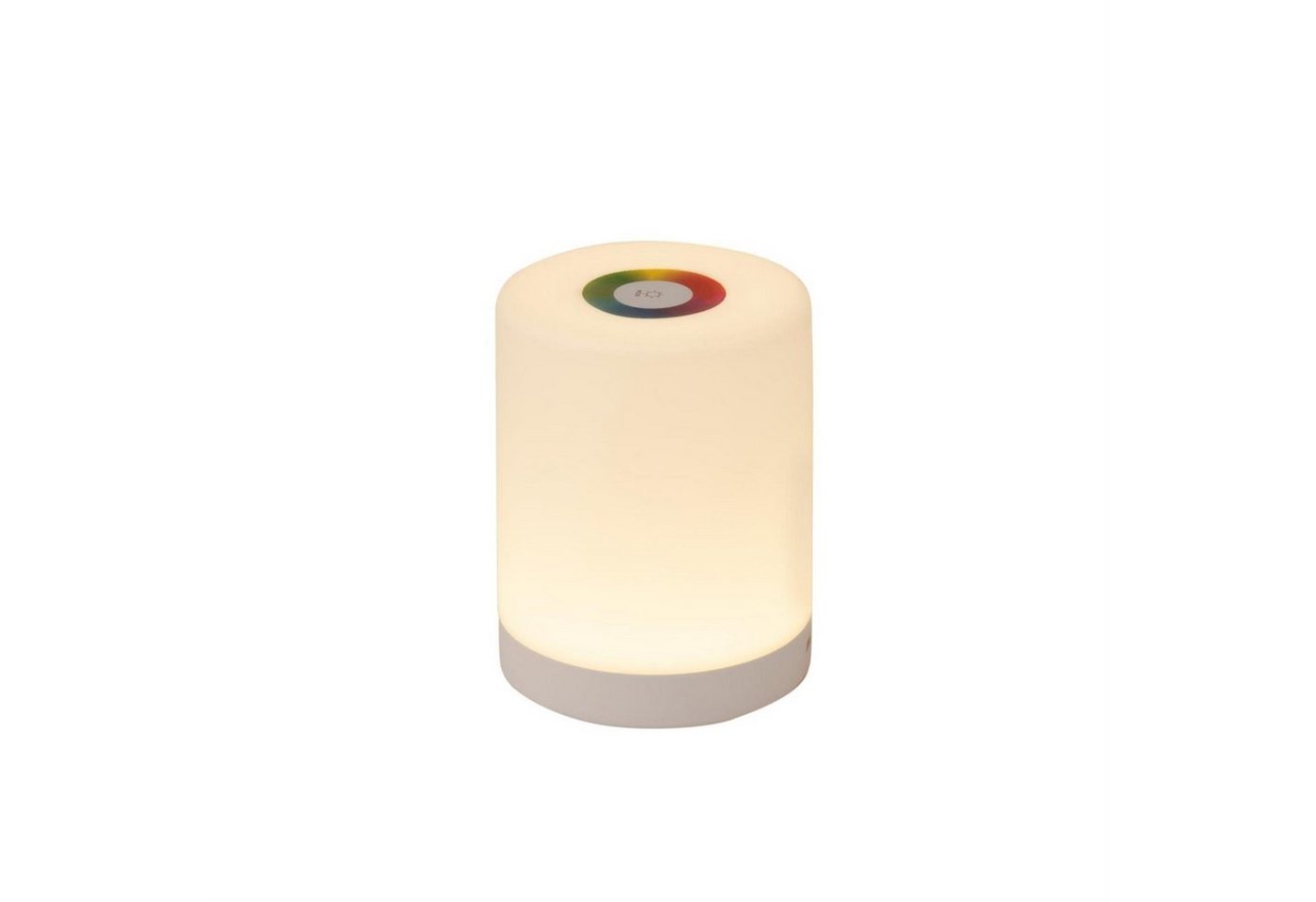 SATISFIRE LED Dekolicht Tischleuchte RGB Farbwähler + warmweiß Touch Funktion USB Ladefunktion, RGBW (rot, grün, blau, weiss) von SATISFIRE