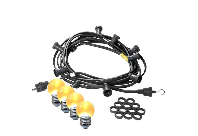 SATISFIRE Lichterkette Illu- Party Garten Außenlichterkette 5m 5 ultra-warmweiße LED Kugeln, 5-flammig SATISFIRE Lichterkette Illu- Party Garten Außenlichterkette 5m 5 ultra-warmweiße LED Kugeln, 5-flammig von SATISFIRE