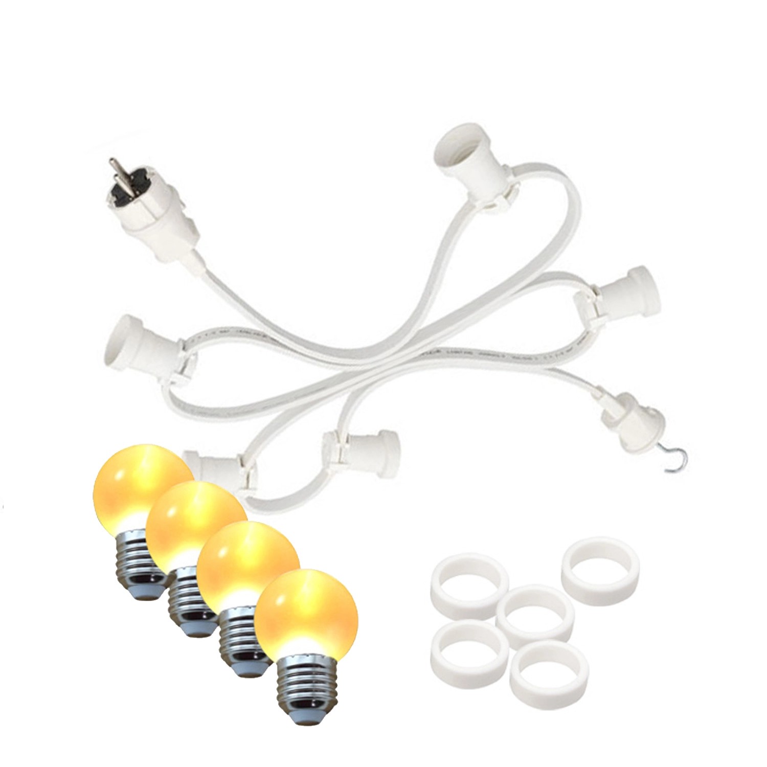 Satisfire Illu- Partylichterkette 20m Weiß Für Außen Garten 20 Ultra-Warmweiße LED Kugeln Satisfire Illu- Partylichterkette 20m Weiß Für Außen Garten 20 Ultra-Warmweiße LED Kugeln von SATISFIRE