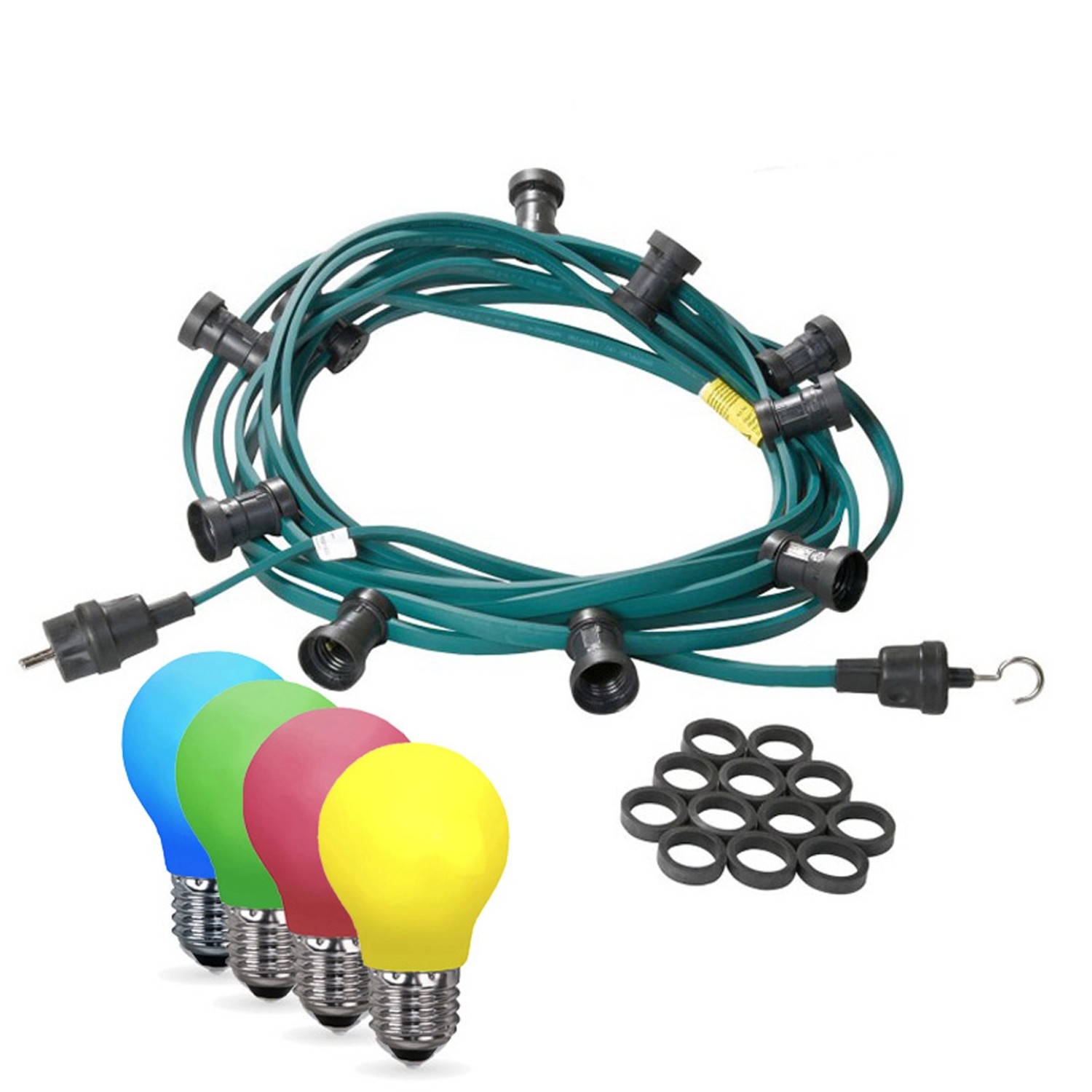 Satisfire Illu- Partylichterkette 50m Grün Außen Biergarten 50 Bunte LED Tropfenlampen Satisfire Illu- Partylichterkette 50m Grün Außen Biergarten 50 Bunte LED Tropfenlampen von SATISFIRE