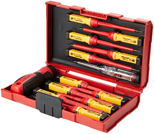 1000V isolierte VDE-Schraubendreher Set 13-tlg. mit Aufbewahrungsbox von SATOHA