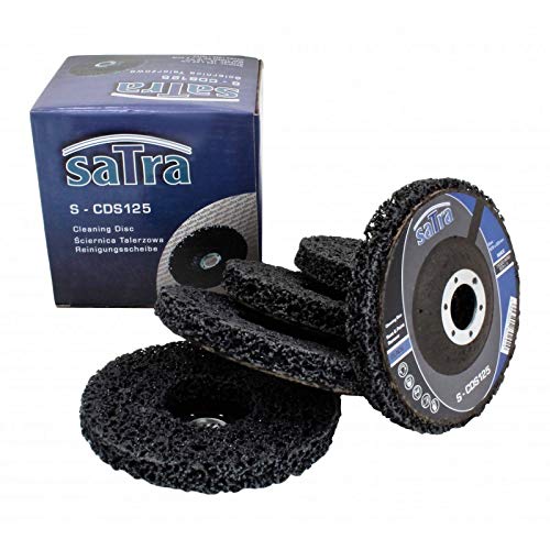 5X Abrasiv Grob-Reinigungsscheibe 125mm Bohrung 22,2mm Reinigungsvlies von Satra