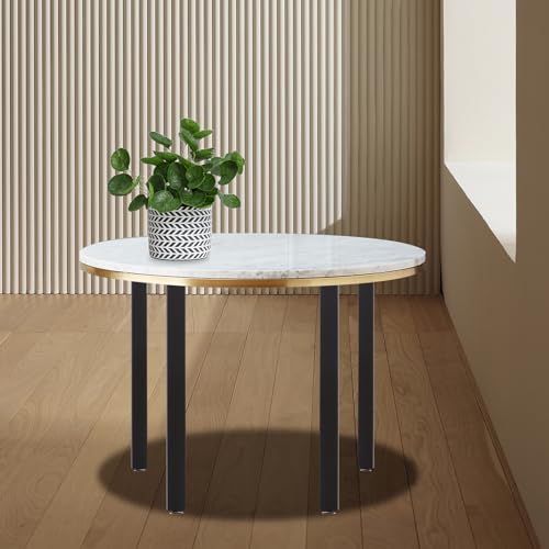 Höhenverstellbare Tischbeine Quadratische Möbelfüße 4 Stück Metall Tischbeine Für Esstisch Schreibtisch Home Office 710mm Höhe Schwarz von SAUADY