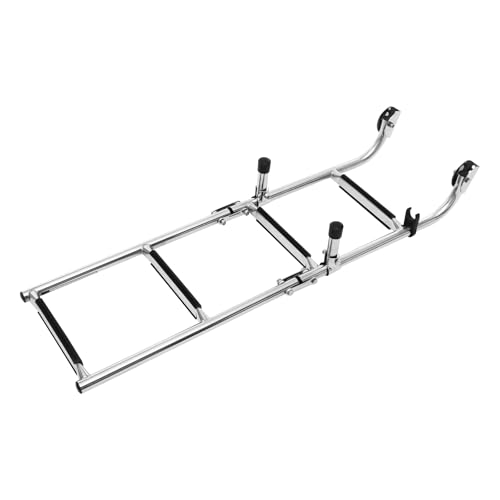 Klappbare Bootsleiter Klappbare Stufenleiter Klappbare Leiter für Yachten Schnellboote Fischerboote Schwimmbäder Bilgen Silber 23.5 * 9.153 * 86.5CM von SAUADY