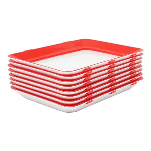 SAUADY Aufschnittdose Stapelbox Wurst Wiederverwendbarer Lebensmittelbehälter Lebensmittelkonservierungsschale Stapelbare für Familien Küchen 8PCS 30 * 22 * 3CM SAUADY Aufschnittdose Stapelbox Wurst Wiederverwendbarer Lebensmittelbehälter Lebensmittelkonservierungsschale Stapelbare für Familien Küchen 8PCS 30 * 22 * 3CM von SAUADY