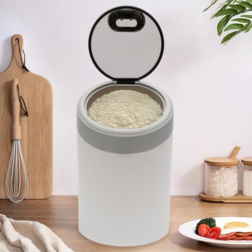 SAUADY Futterbehälter mit Deckel und Messbecher Hundefutterbar für Hundefutter Katzenfutter Reis Mehl 12.5kg Gray 23.5 * 29 * 38cm SAUADY Futterbehälter mit Deckel und Messbecher Hundefutterbar für Hundefutter Katzenfutter Reis Mehl 12.5kg Gray 23.5 * 29 * 38cm von SAUADY