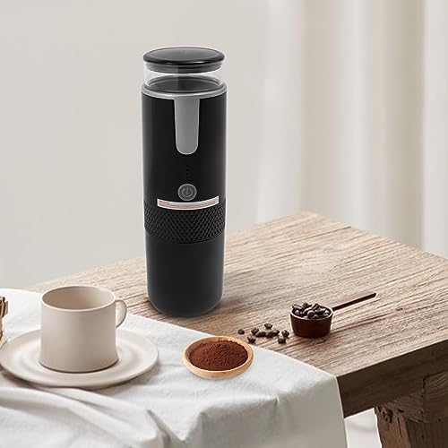 SAUADY Tragbar Espresso-Maschine Kaffeemaschine kleine Kaffeemaschinen manuell betrieben Gemahlener Kaffee für Arbeit zu Hause Büros Schwarz 7.5 * 24.5cm SAUADY Tragbar Espresso-Maschine Kaffeemaschine kleine Kaffeemaschinen manuell betrieben Gemahlener Kaffee für Arbeit zu Hause Büros Schwarz 7.5 * 24.5cm von SAUADY