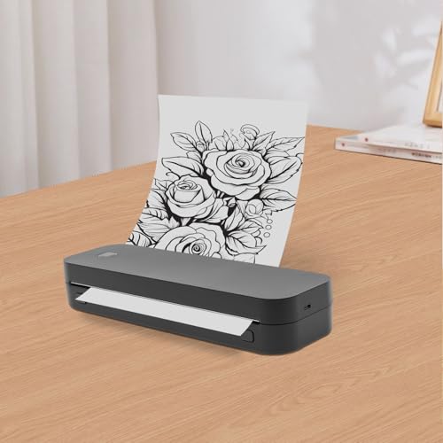 SAUADY Tragbare Druckmaschine Kabelloser Schablonendrucker Thermo-Schablonendrucker für Haushalte Büros Supermärkte Schwarz 26.5 * 8 * 4.8cm SAUADY Tragbare Druckmaschine Kabelloser Schablonendrucker Thermo-Schablonendrucker für Haushalte Büros Supermärkte Schwarz 26.5 * 8 * 4.8cm von SAUADY