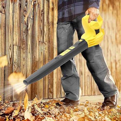 Schnurgebundener Laubbläser 206CFM 2000W Elektrischer Leichter Handgeführter für Garten Hof Hofreinigung 55cm Rohr Gelb Schwarz von SAUADY