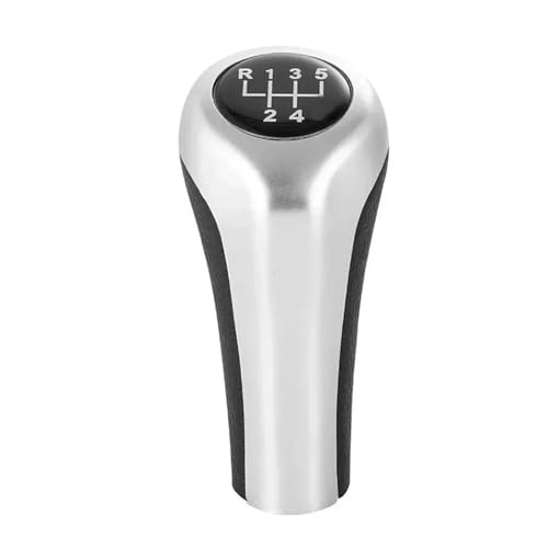 Auto Shifter Adapter Für 1 3 5 6 Serie E30 E32 E34 E36 E38 E39 E46 E53 E60 E63 E83 E84 E90 E91 Auto 5 6 Gang Schalthebel Schaltknauf Schaltknauf Knauf(MatteSilver-5 Speed) von SAUANMNKTP