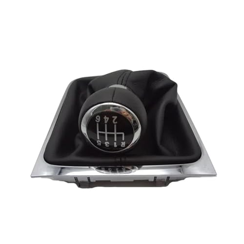 Auto Shifter Adapter Für VW Für Passat B6 CC 3C R36 Für TDI 2005 2006 2007 2008 2009 2010 2011 2012 2013 5 Gang 6 Gang Schaltknauf Mit Chromrahmen(6speed) von SAUANMNKTP
