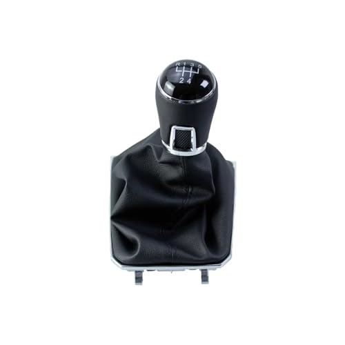 SAUANMNKTP Auto-Schaltknauf für VW Passat für B8 2014, 5/6-Gang, Schaltgetriebe, Schalthebelknauf mit Gamasche, Kofferraumabdeckung (5-Gang) von SAUANMNKTP