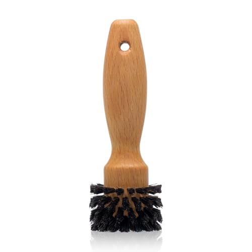 SAUBA Steckdosenbürste Bosco | Reinigungsbürste aus Holz mit Rosshaar | für Schuko-Steckdose Typ C,F,K | Steckdosenreiniger Bürste aus natürlichen Materialien von SAUBA