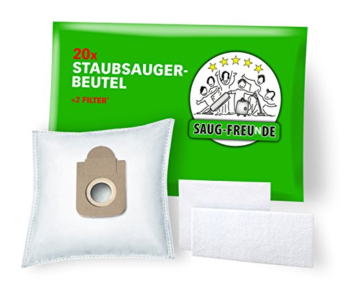 20 Staubsaugerbeutel für ROWENTA COMPACT Power RO 3951 EA, RO 3953 EA, RO 3955 EA, RO 3969 EA und ROWENTA X-TREM Power RO 6821 EA, RO 6833 EA, RO 6843 EA, RO 6864 EA, RO 6886 EA (RO9) von SAUG-FREUnDE