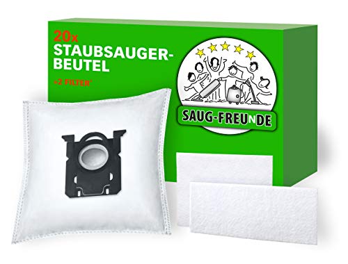 SAUG-FREUnDE | 20 Staubsaugerbeutel für ELECTROLUX Ultra Silencer, EUS8X2RR, EUS8X2SB, EUS8GREEN, EUS85BR, EUS87DBM, EUS87SB, EUS8ALRGY, EUS89TM, EUS8X2DBT, EUS8X3CB, EUS8ALRGYT, EUS8ANIMAT, … von SAUG-FREUnDE