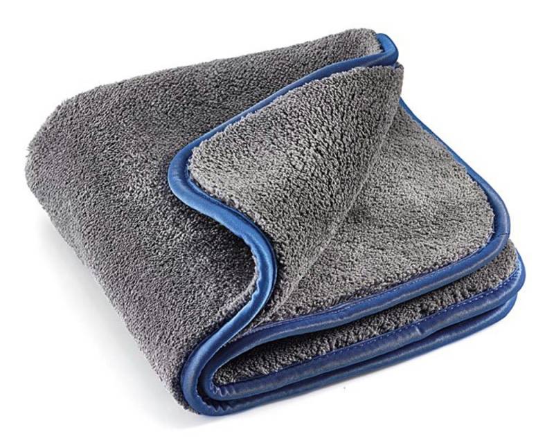 SAUGAUF Premium Mikrofasertuch, extra saugstark & ultra weich Reinigungstücher (80% Polyester / 20% Polyamide, 40x40 cm, 2er Set, 2-tlg., MEGA stark beim Trocknen, Entstauben, Auftragen von Wachs, Politur, zum kratzfreien Trocknen & Auto polieren) von SAUGAUF