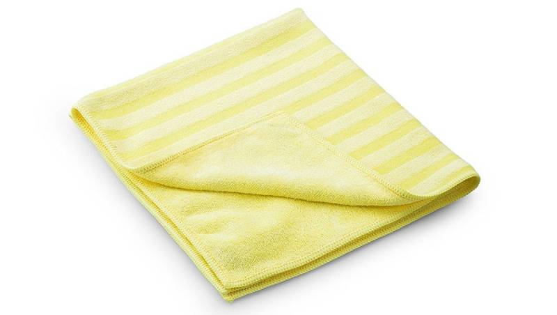SAUGAUF Mikrofaser Borstentücher gelb mit zwei Megaseiten gegen jeden Schmutz Mikrofasertuch (1-tlg., Waschmaschinenfest bis 95°, Trocknergeeignet) von SAUGAUF