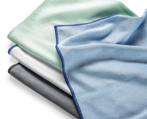 SAUGAUF Set Polier- & Geschirrtücher Mega Glanz auf jedem Glas in 4 Farben MEGA Clean Mikrofaser Polier- & Glasreinigung von SAUGAUF