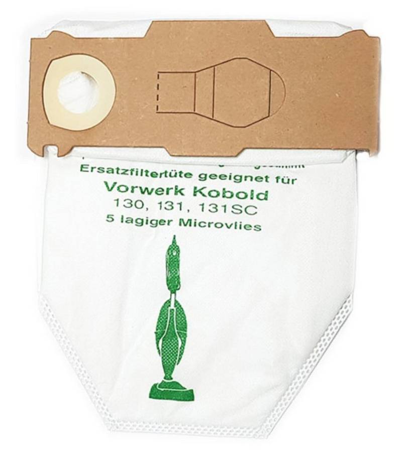 SAUGAUF Staubsaugerbeutel passend für Vorwerk Kobold VK 130 und Vorwerk Kobold 131, passend für Vorwerk, 10 St., Sparpack von SAUGAUF