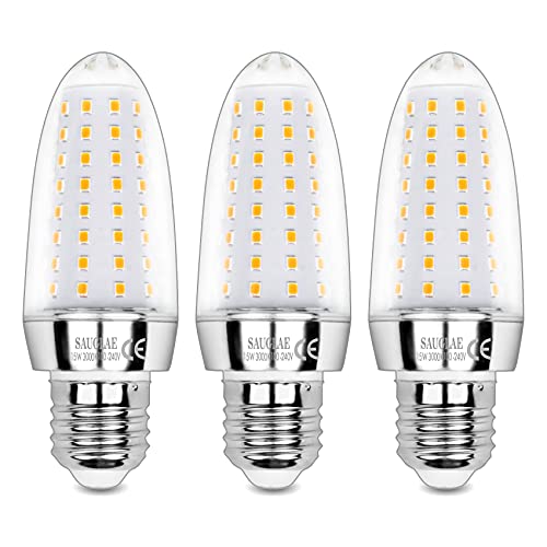 SAUGLAE 15W LED Lampen, 120W Glühlampen Äquivalent, 3000K Warmweiß, 1700Lm, E27 Edison Schraube LED Leuchtmittel, 3 Stück von SAUGLAE