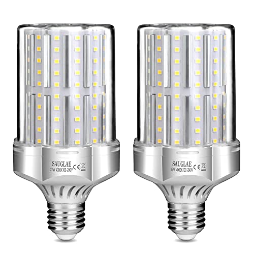 SAUGLAE 32W LED Lampen, 260W Glühlampen Äquivalent, 4000K Neutralweiß, 3600Lm, E27 Edison Schraube LED Leuchtmittel, 2 Stück von SAUGLAE