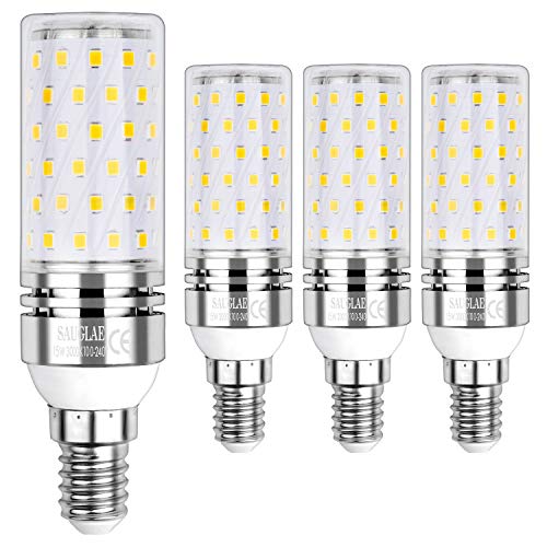 SAUGLAE E14 Led Mais Leuchtmittel 15W, Entspricht 120W Glühbirnen, 3000K Warmweiß, 1700lm, Kleine Edison Schraube Led Birne, 4-Pack von SAUGLAE