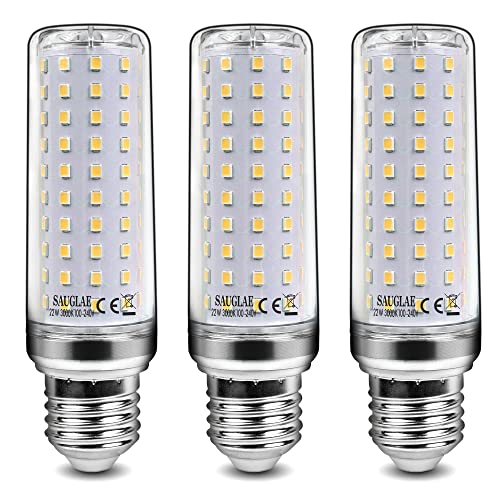 SAUGLAE 22W LED Lampen, 180W Glühlampen Äquivalent, 3000K Warmweiß, 2500Lm, E27 Edison Schraube LED Leuchtmittel, 3 Stück von SAUGLAE