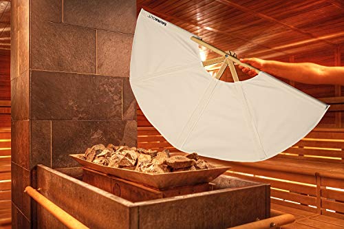 SAUNAGUT® Aufgussfächer STANDARD (Weiß) von SAUNAGUT