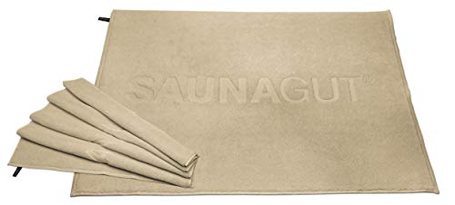 SAUNAGUT Wedeltuch WM-Master 70/100 cm (Elfenbein) von SAUNAGUT