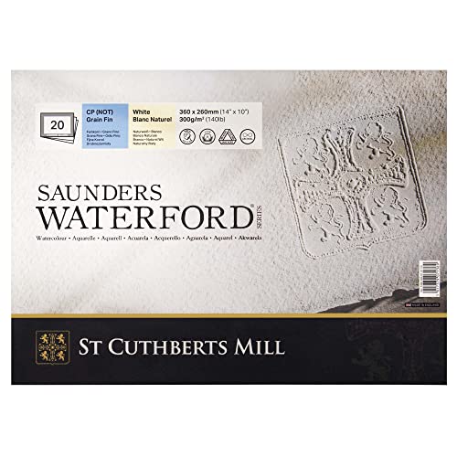 SAUNDERS WATERFORD SERIES Saunders Waterford Aquarellpapier, Baumwolle, weiß, 10 x 14 inches von SAUNDERS WATER FORD SERIES