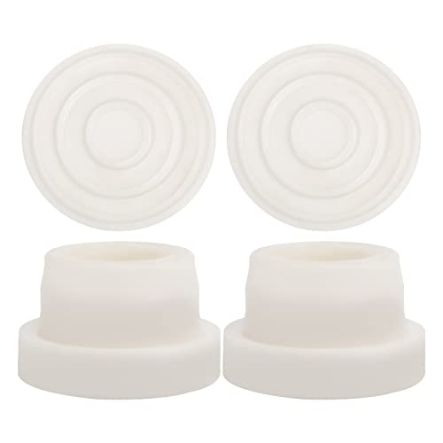 4 Stück Gummistopper für Leiter, Gummi Stopper für Poolleiter Poolleiter-Stoßstangen für Eingelassene Pools Passend für 4,8 cm Standard-Schwimmbadleiterschläuche (Weiß) von SAVITA