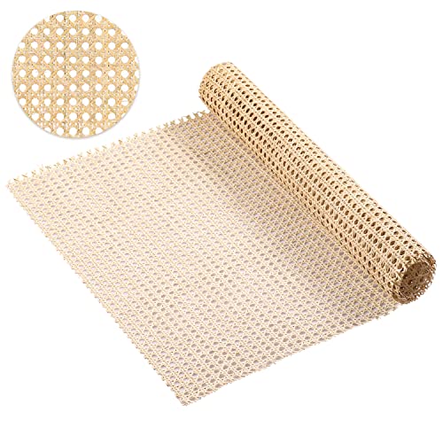 Cane Webbing Rattan Roll, 45cm x 1m Gewebtes Offenes Rattan Geflecht Natürliches Rattan Gurtband für Caning-Projekte Sternanis Breites Rattan Webbing für Heimwerker Schrank Stuhl Möbel von SAVITA