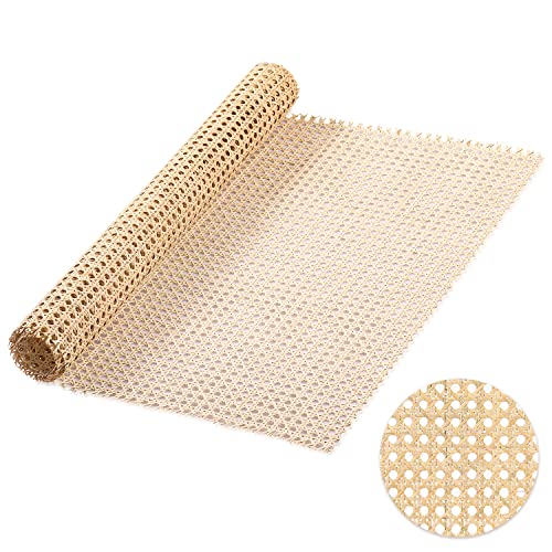 Cane Webbing Rattan Roll, 55cm x 1m Gewebtes Offenes Rattan Geflecht Natürliches Rattan Gurtband für Caning-Projekte Sternanis Breites Rattan Webbing für Heimwerker Schrank Stuhl Möbel von SAVITA