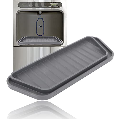 Kühlschrank Wasserfänger, Silikon Wiederverwendbar Kühlschrank Tropfschale Rutschfest Kühlschrank-Wasser-Tropfschale Kühlschrank-Tropfschale für Verschüttetes Wasser im Kühlschrank (Grau) von SAVITA