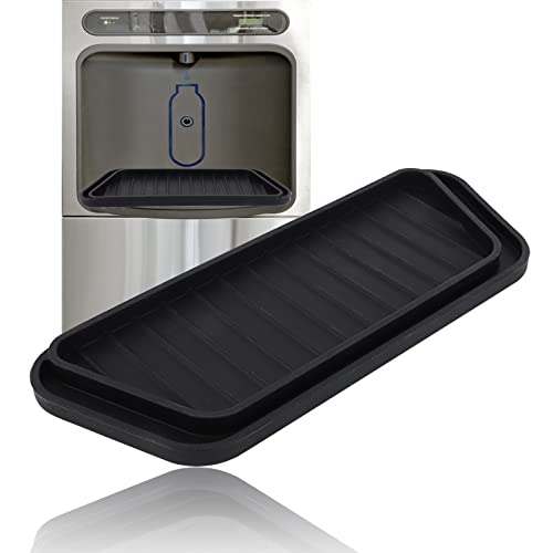 Kühlschrank Wasserfänger, Silikon Wiederverwendbar Kühlschrank Tropfschale Rutschfest Kühlschrank-Wasser-Tropfschale Kühlschrank-Tropfschale für Verschüttetes Wasser im Kühlschrank (Schwarz) von SAVITA