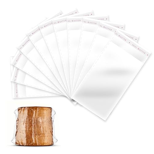 SAVITA 100pcs 8x13cm Selbstklebend Transparente Plastiktüte Self Sealing Klar Verpackung Beutel für Süßigkeiten Keks Bäckerei Snacks Schmuck Handwerk SAVITA 100pcs 8x13cm Selbstklebend Transparente Plastiktüte Self Sealing Klar Verpackung Beutel für Süßigkeiten Keks Bäckerei Snacks Schmuck Handwerk von SAVITA