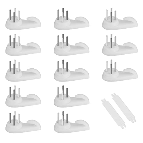 SAVITA 25 Stück Nahtlose Nägel, Spurlose Nägel Unsichtbare Nagelaufhänger Trockenbau Bilderhaken Bild Nagel Set Concrete Wall Hook Picture Hangers Bilderrahmenaufhänger (3cm, Weiß) von SAVITA